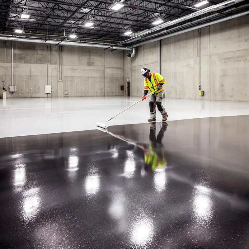 Epoxy floor coating